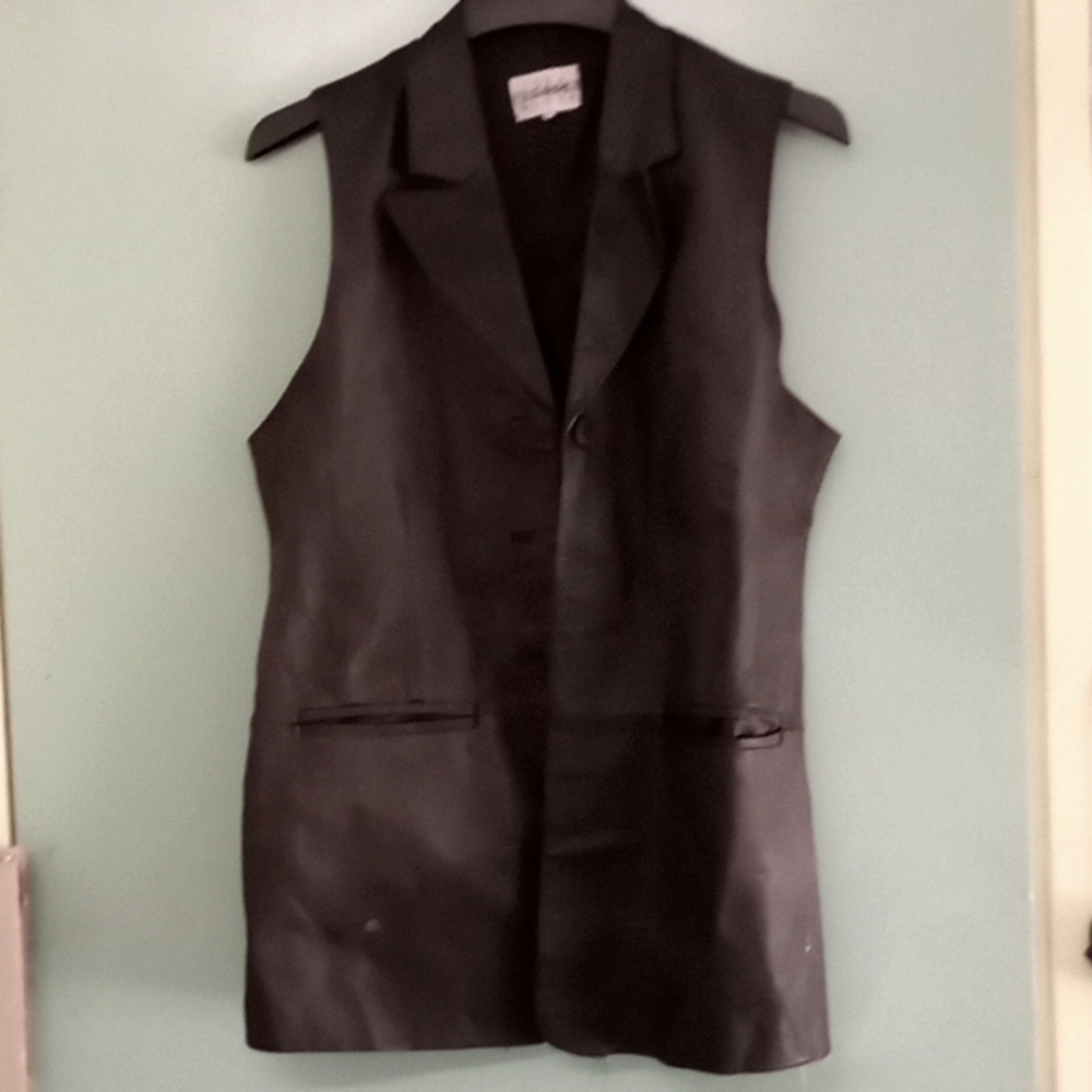 Leather vest
